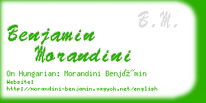 benjamin morandini business card